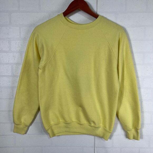 Vintage Womens Bear Sweatshirt Size Small Yellow - Picture 10 of 13